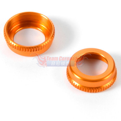 XRAY 308354-O ULP Alu Shock Cap Nut with Vent Hole - Orange (2)